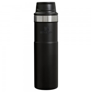 Mugs Stanley Classic Trigger Action Travel Insulated Coffee Tumbler | 20 OZ Negras | RTGQ-60219