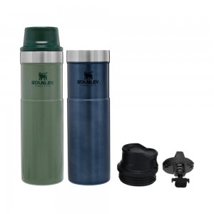 Mugs Stanley Classic Trigger Action Travel 2 Pack | 20 OZ Verde | CFVP-59486