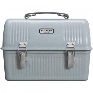Storage Stanley Classic Metal Lunch Box | 10 OZ | Stainless Steel Plateadas | VQFD-27583