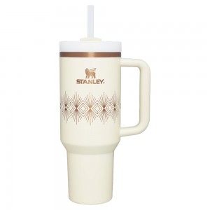Tumbler Stanley Deco Collection Quencher H2.0 FlowState™ | 40 OZ Creme | HTFN-34915