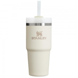 Tumbler Stanley Quencher H2.0 Travel | 14 OZ Creme Blancas | NPZK-93276