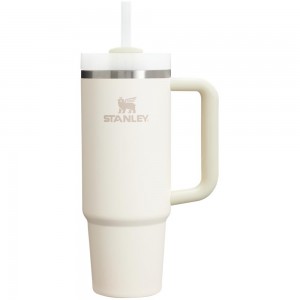 Tumbler Stanley Quencher H2.0 Travel | 30 OZ Creme Blancas | OGEF-89670