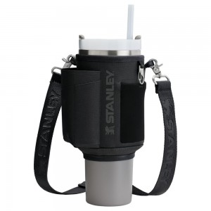Tumbler Stanley The All Day 40 OZ Quencher Carry-All Negras | SMFL-45362