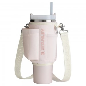 Tumbler Stanley The All Day 40 OZ Quencher Carry-All Rosas | VABU-40231