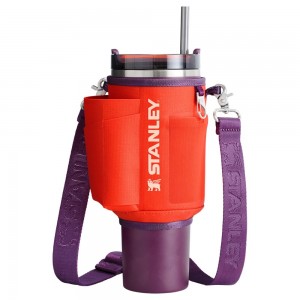 Tumbler Stanley The All Day 40 OZ Quencher Carry-All Naranjas | TAVW-69714