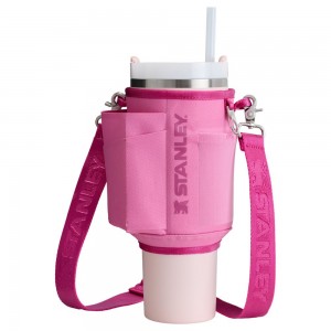 Tumbler Stanley The All Day 40 OZ Quencher Carry-All Rosas | MCTZ-64790