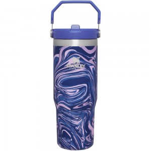 Tumbler Stanley The IceFlow Flip Straw | 30 OZ | Insulated Water Moradas | THKN-26057