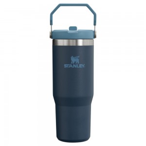 Tumbler Stanley The IceFlow Flip Straw | 30 OZ | Insulated Water Azul Marino | VLXI-95627