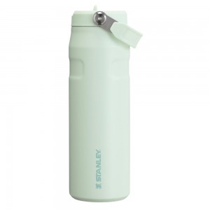 Vacuum Bottles Stanley The IceFlow™ Bottle with Flip Straw Lid | 24 OZ Darkseagreen | XDNQ-85129