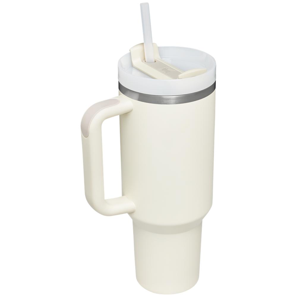 Botellas de Agua Stanley Adventure Quencher H2.0 Travel Tumbler | 40 OZ Creme Blancas | MESI-84501