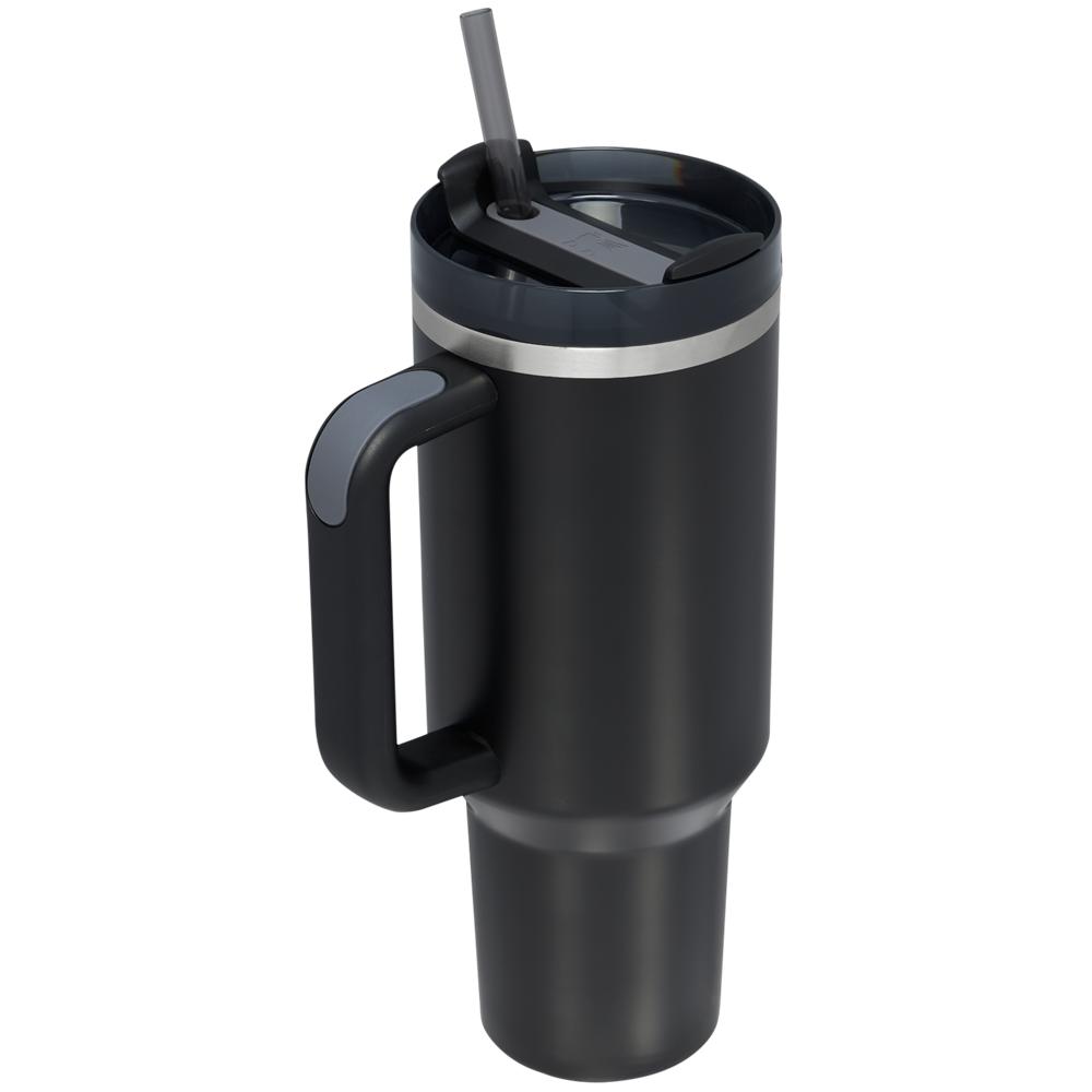 Botellas de Agua Stanley Adventure Quencher H2.0 Travel Tumbler | 40 OZ Negras | TZXO-03169
