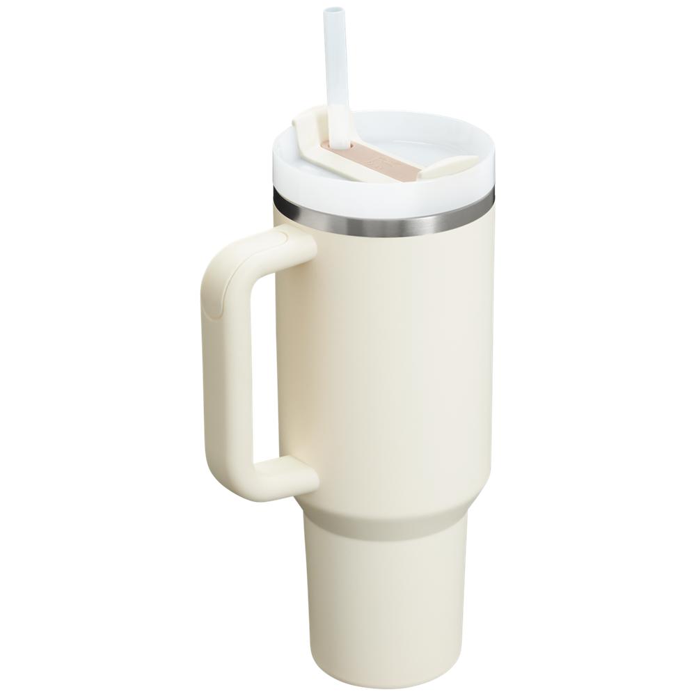 Botellas de Agua Stanley Adventure Quencher H2.0 Travel Tumbler | 40 OZ Creme Blancas | NRCX-76519