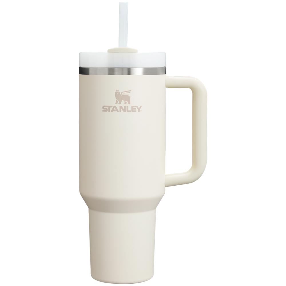 Botellas de Agua Stanley Adventure Quencher H2.0 Travel Tumbler | 40 OZ Creme Blancas | NRCX-76519