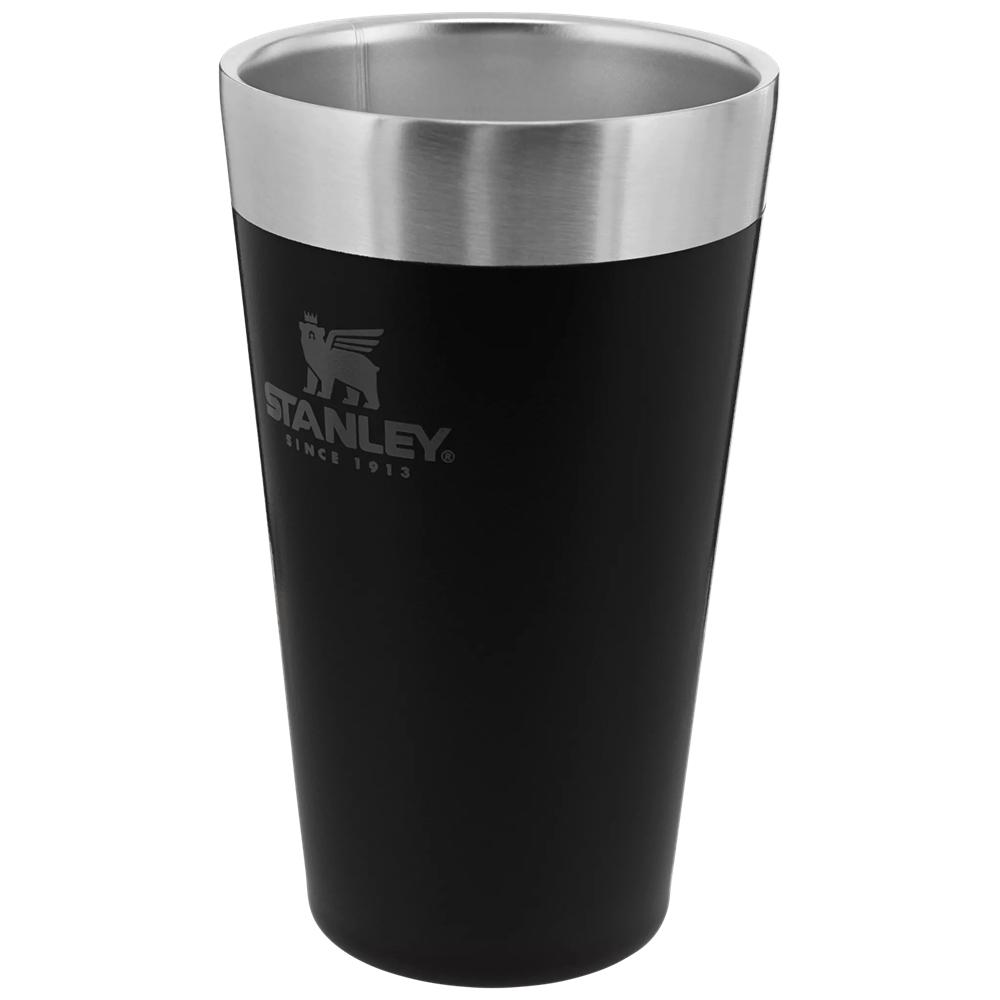 Botellas de Agua Stanley Adventure Stacking Stainless Steel Beer Pint | 16OZ Tumbler Negras | UQJT-79451