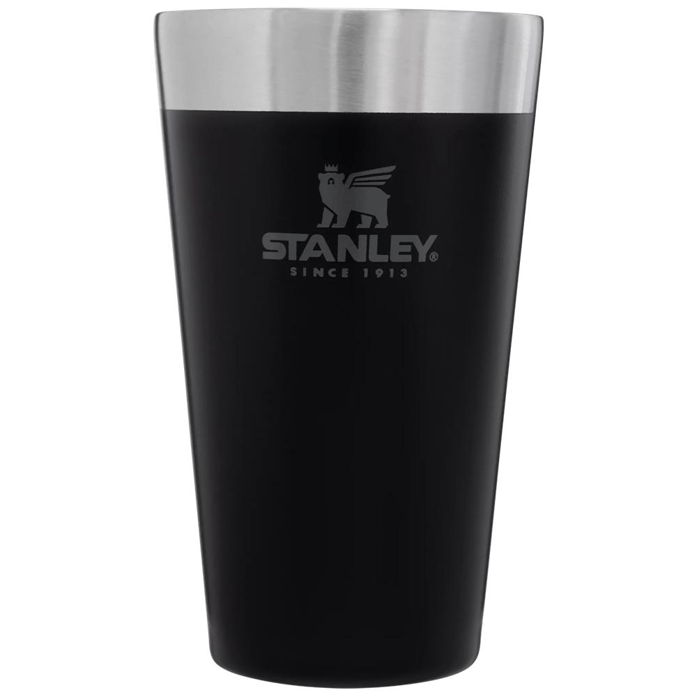 Botellas de Agua Stanley Adventure Stacking Stainless Steel Beer Pint | 16OZ Tumbler Negras | UQJT-79451