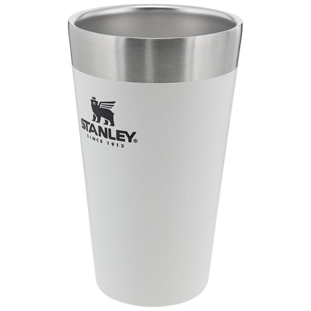 Botellas de Agua Stanley Adventure Stacking Stainless Steel Beer Pint | 16OZ Tumbler Blancas | ZNHD-49281