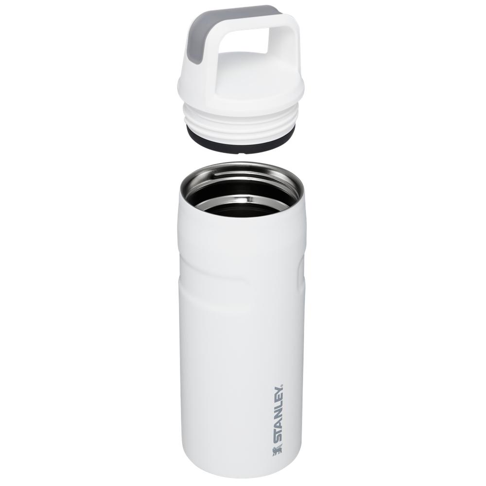 Botellas de Agua Stanley IceFlow™ Bottle with Cap and Carry+ Lid | 16 OZ Blancas | FAGJ-34682