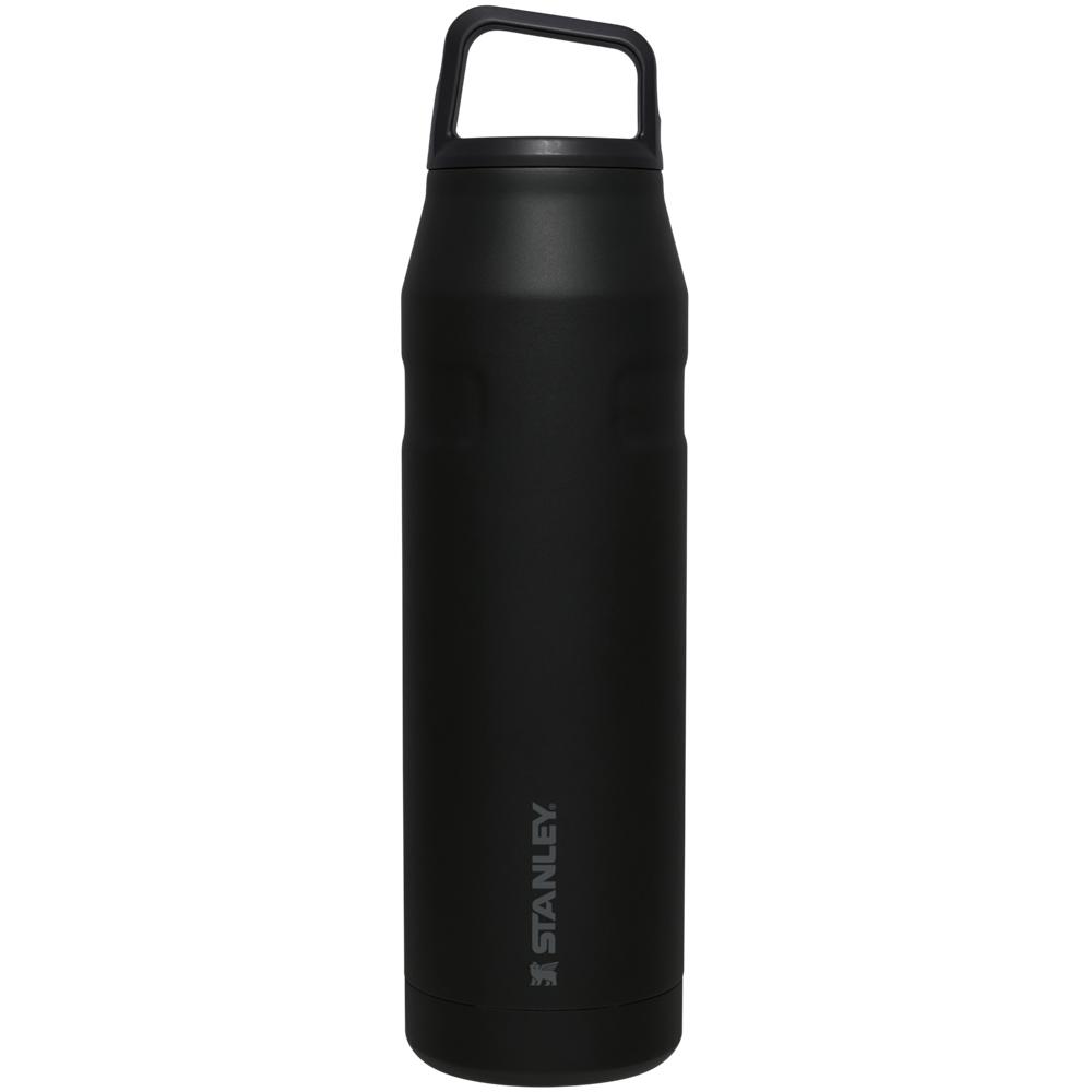 Botellas de Agua Stanley IceFlow™ Bottle with Cap and Carry+ Lid | 36 OZ Negras | NMKX-64790