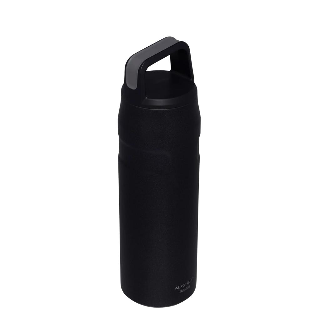 Botellas de Agua Stanley IceFlow™ Bottle with Cap and Carry+ Lid | 24 OZ Negras | KQVH-29134