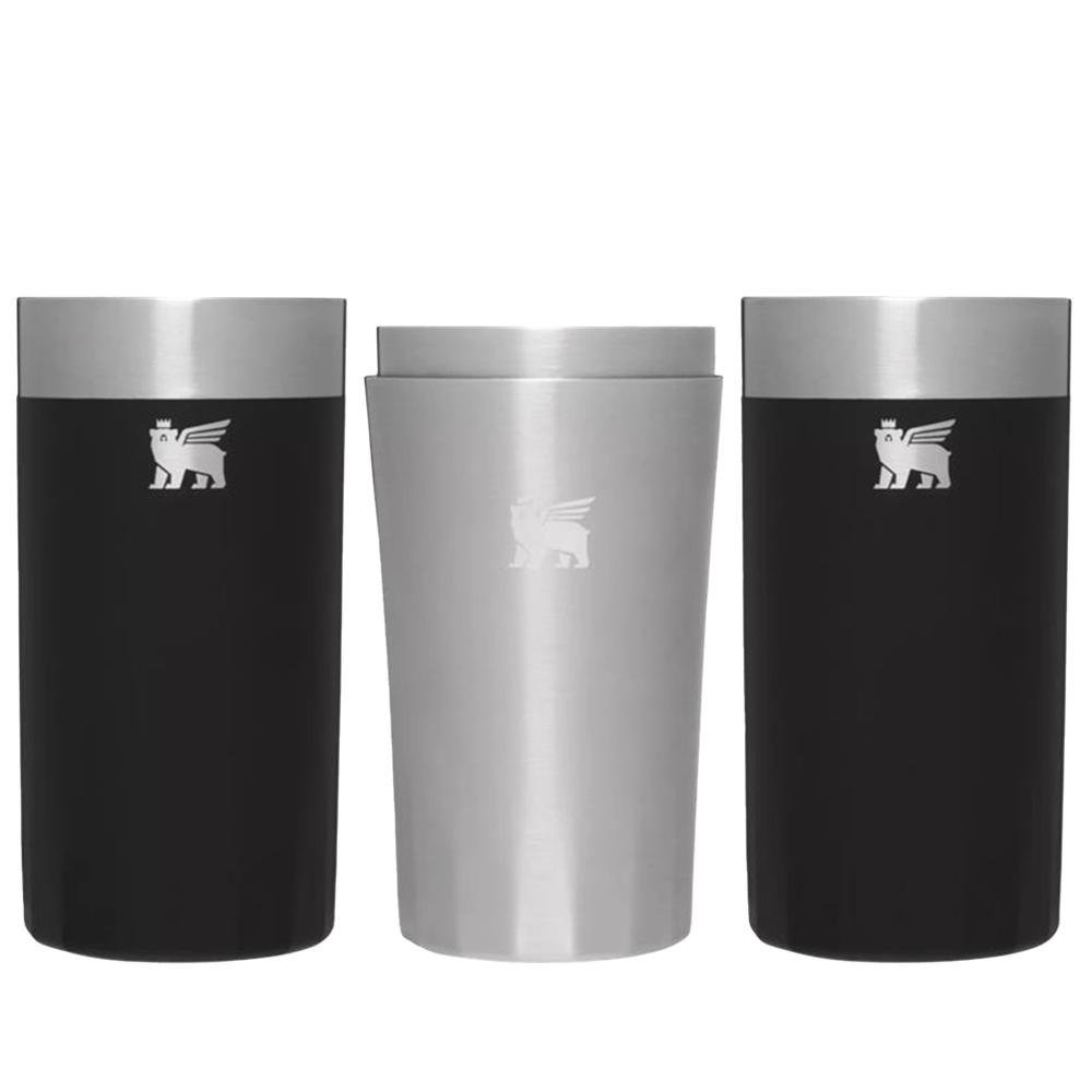 Botellas de Agua Stanley Lifted Spirits Prismatic™ Highball Glass + Craft Cocktail Shaker Set | 12 OZ Negras | EFAW-17695