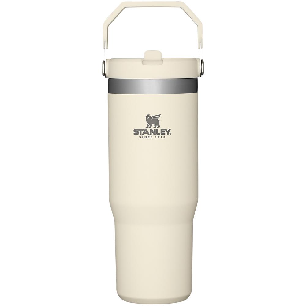 Botellas de Agua Stanley The IceFlow Flip Straw Tumbler | 30 OZ | Insulated Water Creme Blancas | VLXR-21943