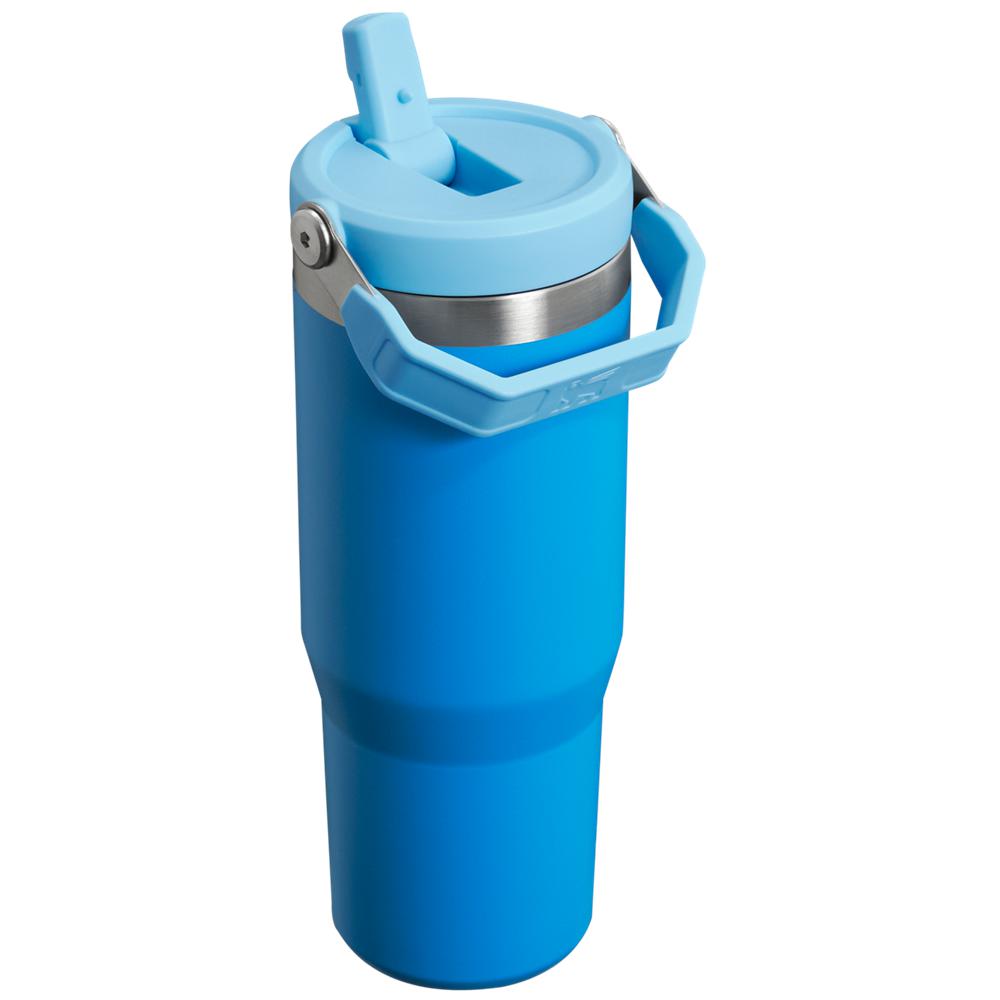 Botellas de Agua Stanley The IceFlow Flip Straw Tumbler | 30 OZ | Insulated Water Azules | KLZH-94652