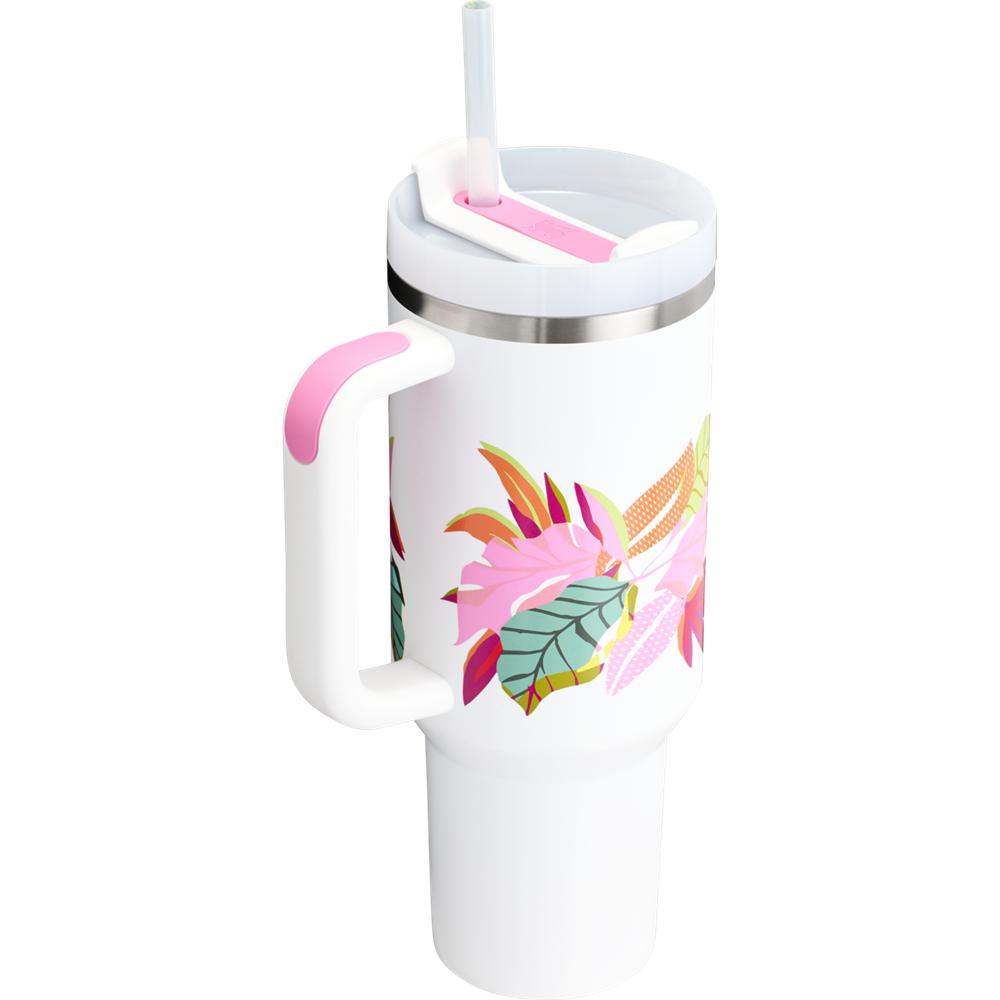 Botellas de Agua Stanley The Mother’s Day Quencher H2.0 FlowState™ Tumbler | 40 OZ Blancas | CSEM-08317