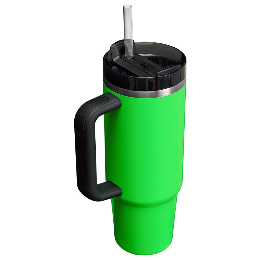 Botellas de Agua Stanley The Neon Quencher H2.0 FlowState™ Tumbler | 30 OZ Verde | UQSF-74503