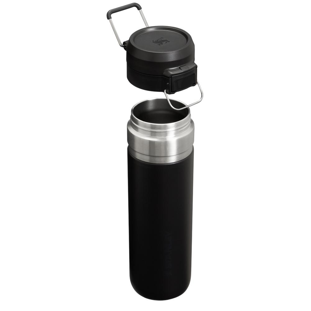Botellas de Agua Stanley The Quick Flip Go | 24 OZ Negras | XOCE-69284