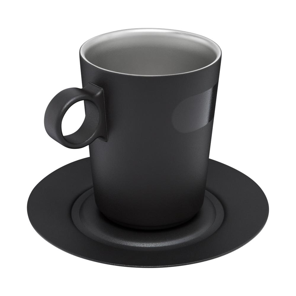 Cups Stanley The DayBreak Café Latte Cup & Stillness Saucer | 10.6OZ Insulated Coffee Mug Negras | JWIQ-32594