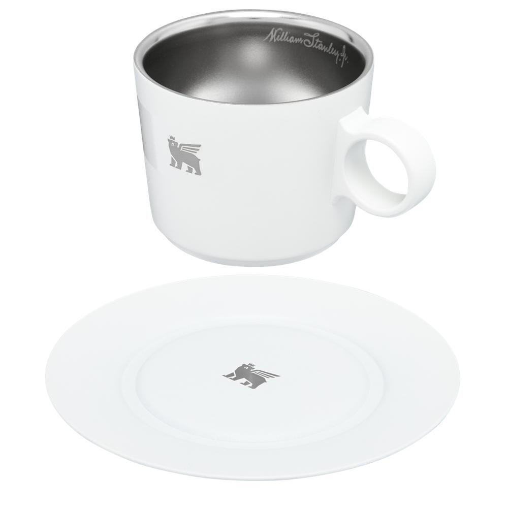 Cups Stanley The DayBreak Cappuccino Cup & Stillness Saucer | 6.5 OZ Gris | AKUM-27851