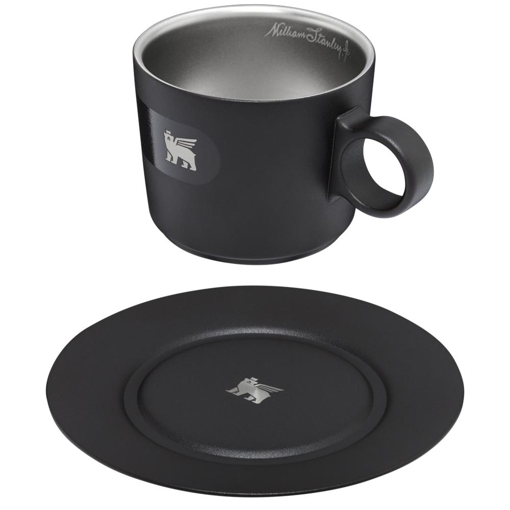 Cups Stanley The DayBreak Cappuccino Cup & Stillness Saucer | 6.5 OZ Negras | QLMR-39501