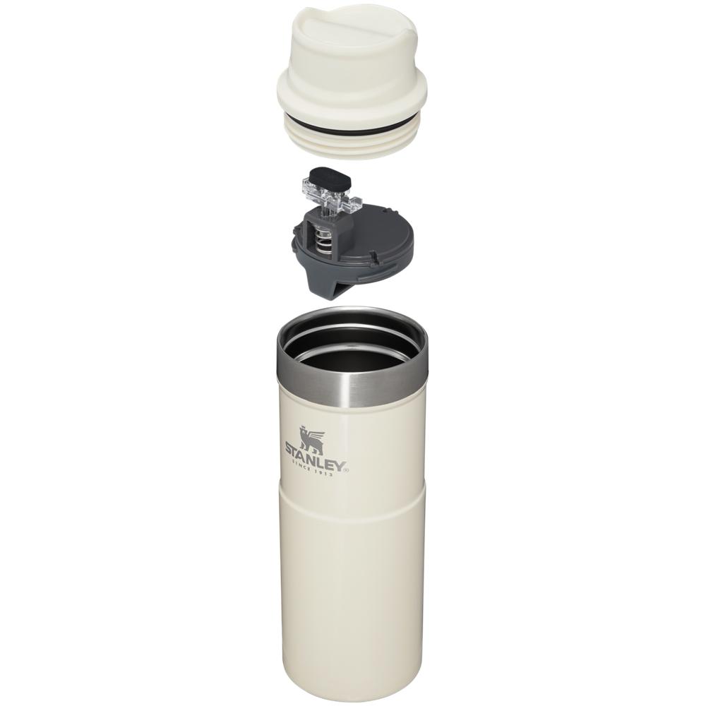 Mugs Stanley Classic Trigger Action Travel Insulated Coffee Tumbler | 16 OZ Beige | SLUQ-90645