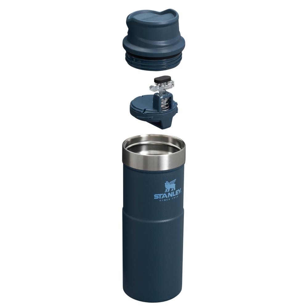 Mugs Stanley Classic Trigger Action Travel Insulated Coffee Tumbler | 16 OZ Azul Marino | ERLK-53086