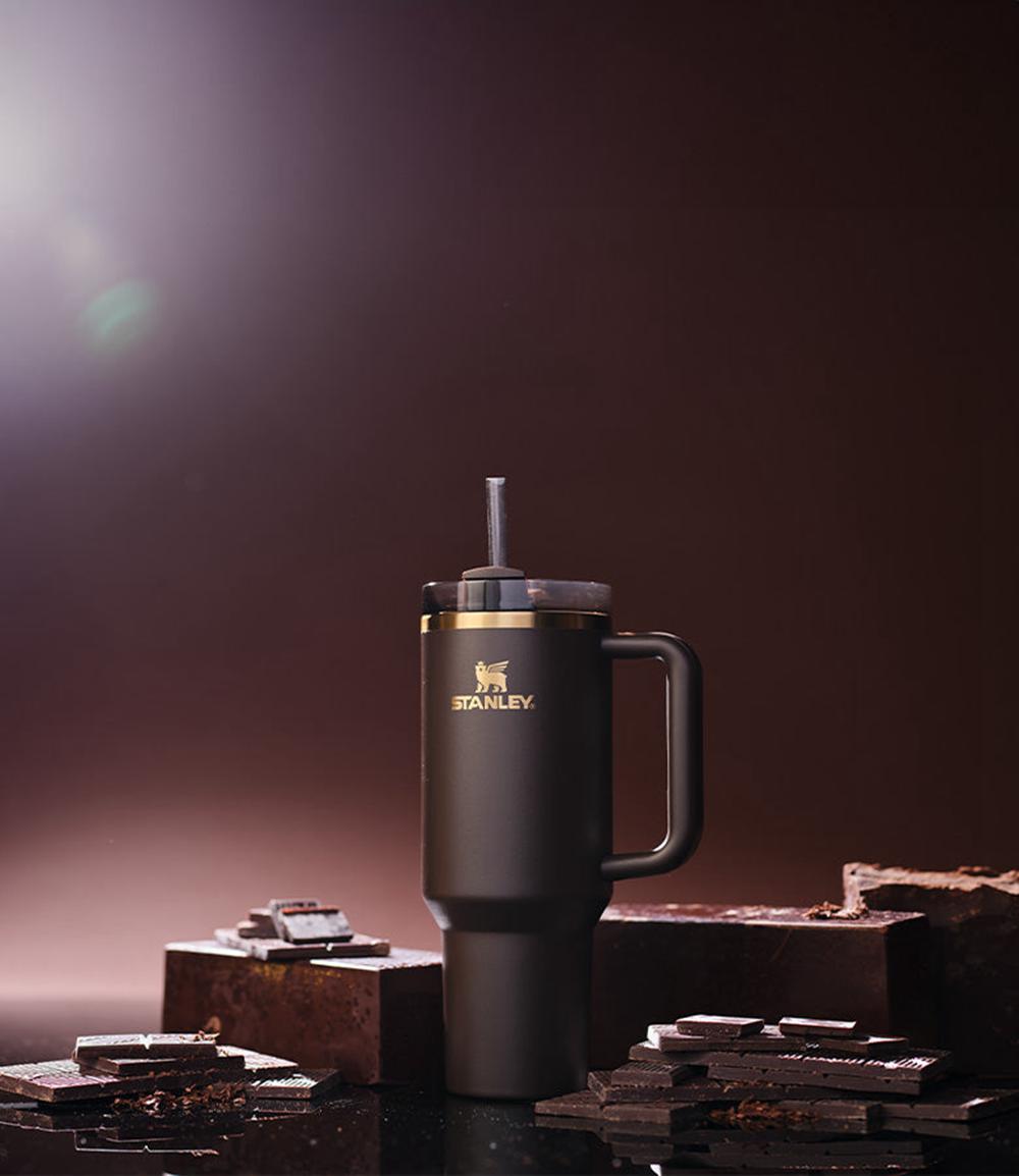Tumbler Stanley The Chocolate Gold Quencher H2.0 FlowState™ | 40 OZ Chocolate Doradas | NJOS-87029