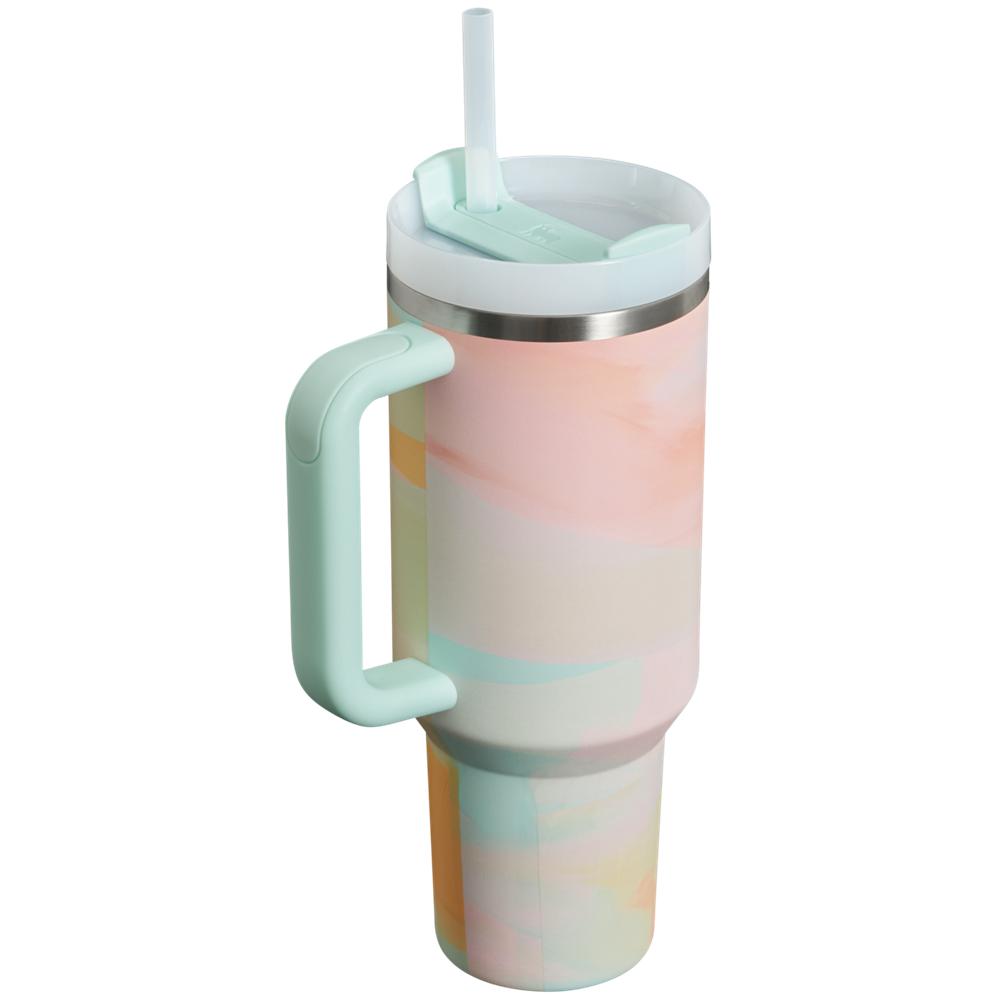 Tumbler Stanley The Clean Slate Brushstrokes Quencher H2.0 FlowState | 40 OZ Multicolor | CTFD-38415
