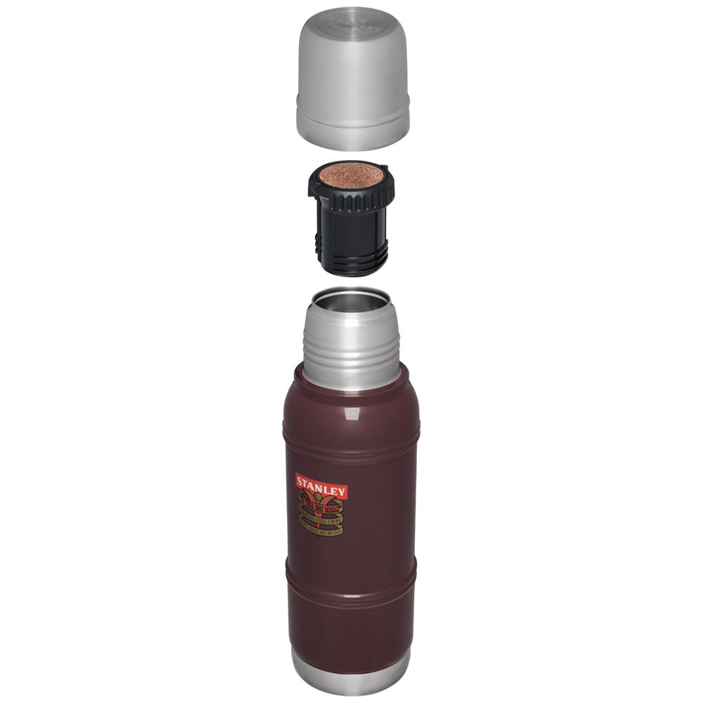 Vacuum Bottles Stanley The Milestones Thermal Bottle | 1.1 QT | Vacuum Sealed, Double Wall Rojas Oscuro | APBL-25910