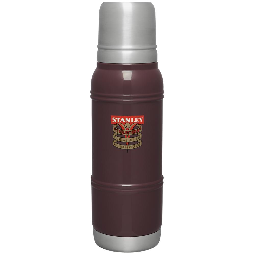 Vacuum Bottles Stanley The Milestones Thermal Bottle | 1.1 QT | Vacuum Sealed, Double Wall Rojas Oscuro | APBL-25910