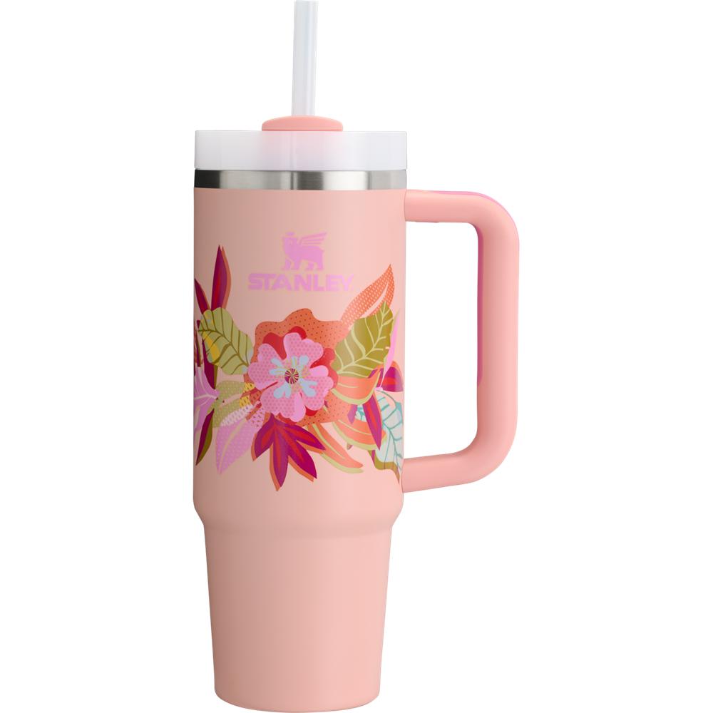 Vacuum Bottles Stanley The Mother’s Day Quencher H2.0 FlowState™ Tumbler | 30 OZ Rosas | PELZ-16945