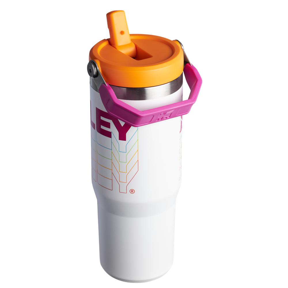 Vacuum Bottles Stanley The Reverb IceFlow™ Flip Straw Tumbler I 30 OZ Blancas | PXCV-12695