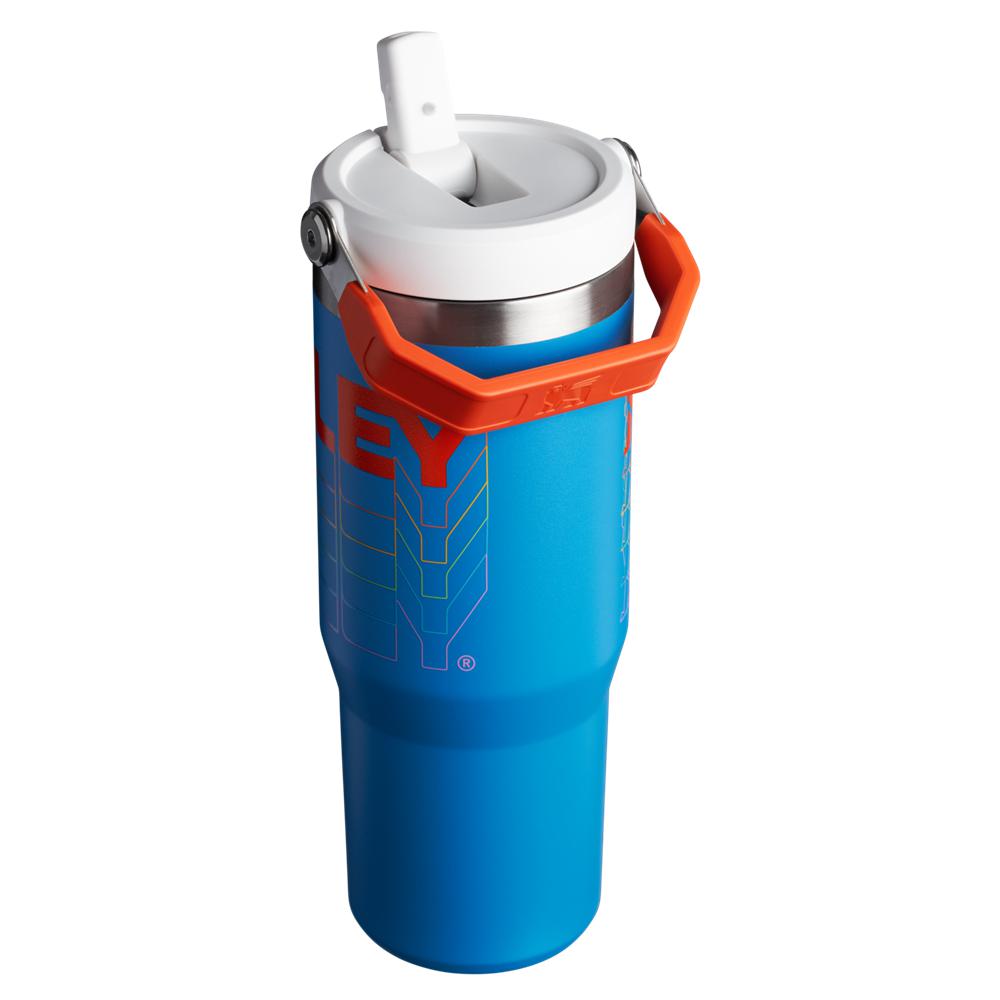 Vacuum Bottles Stanley The Reverb IceFlow™ Flip Straw Tumbler I 30 OZ Azules | HGPC-49851